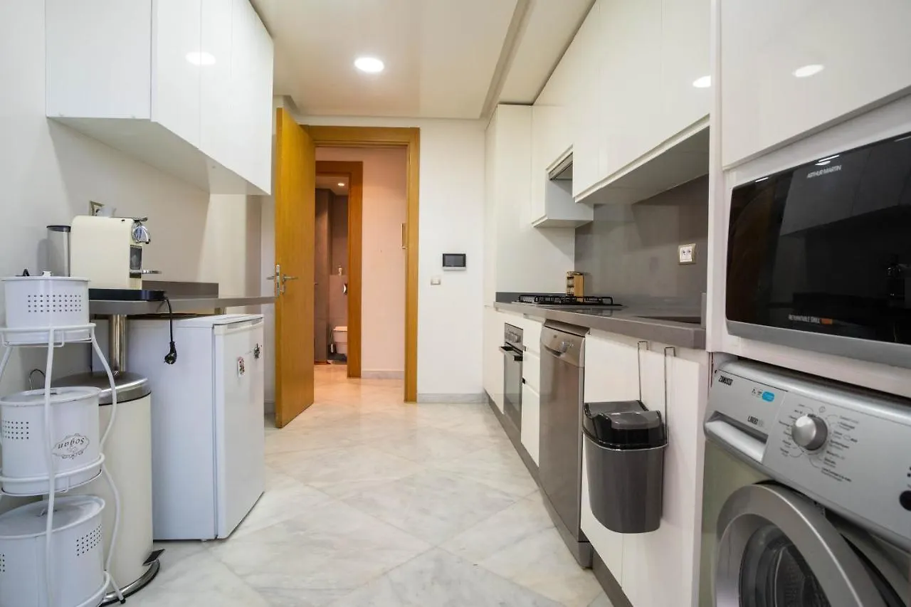 Luxury Golden View Apartment In Les Terrasses Danfa Ain Diab Casablanca